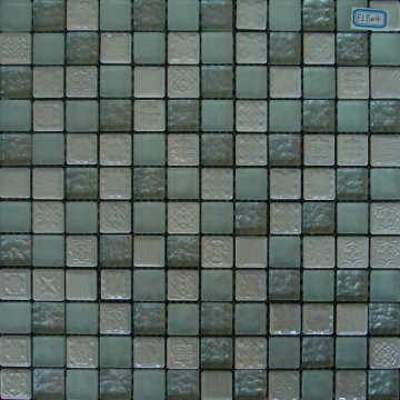 Classical Style Glass Mosaic Mix Stone FLY004
