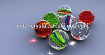 Different color faceted crystal balls (G-0356)
