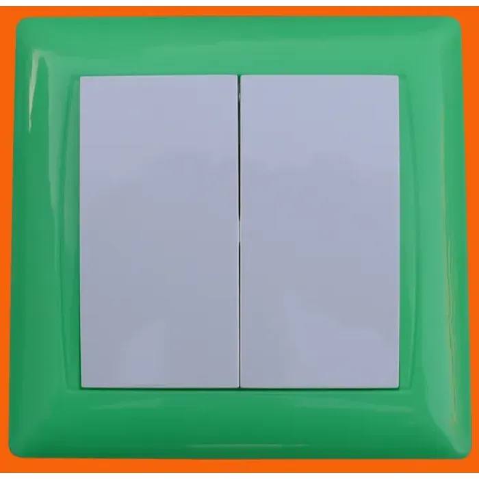 Sakelar Dinding Satu Arah Dua Gang Eropa (F6002)