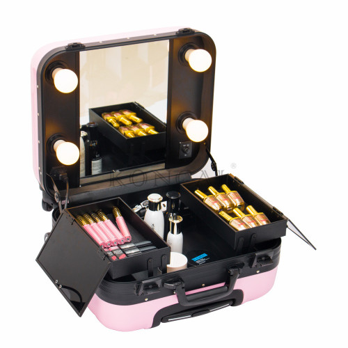 2017 Hot Selling Train Trolley Makeup Case for the Professional Makeup Artist