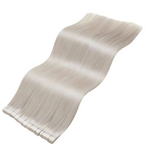 Platinum Blonde Human Hair Tape in Extensions