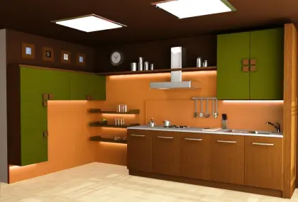 Latest Aluminium Alloy Freestanding Kitchen Cabinets