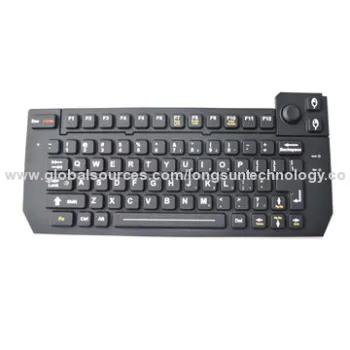 Silicone computer keyboard, graphics backlight, matte PU coated