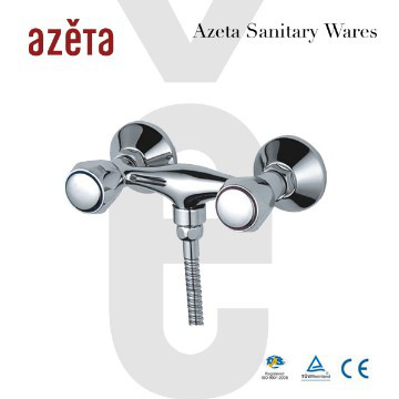 Cheap Bathroom Hot Cold Two handles Copper Shower Faucet