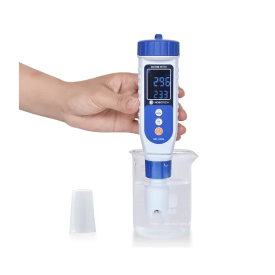 NOBOTECH Portable Smart TDS/EC Meter NPT-CD506 for Aquaculture and Laboratory