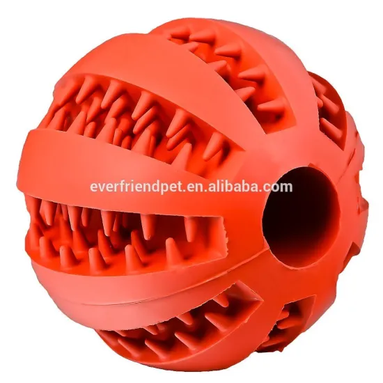 Best price ! EN71 5cm and 7cm detal chewing teeth ball dog toy