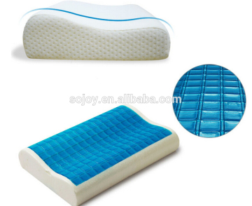 High Density Soft Memory Foam Pillow Blue Cooling Gel Pillow