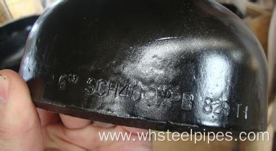 Seamless carbon steel pipe cap Butt welded fitting