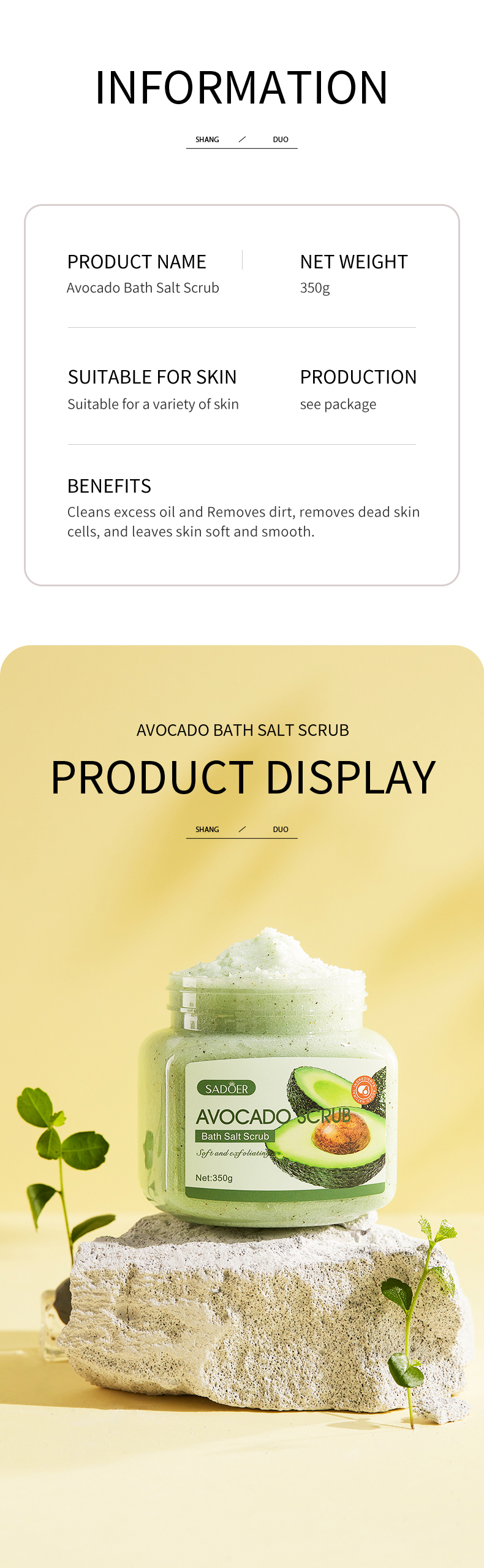 avocado Exfoliating Body Scrub