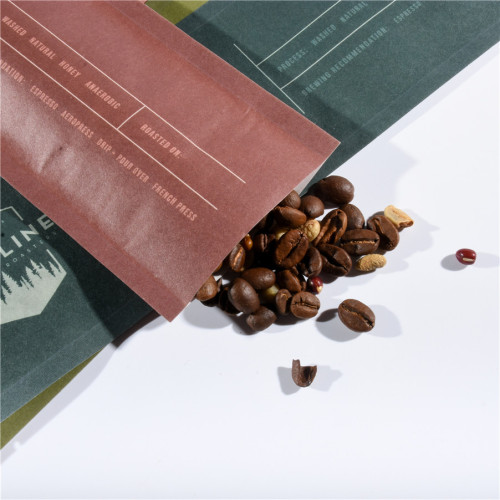 Surface-Coated Travel-Friendly Long And Narrow Coated Compact Printed Coffee Bags With Coating