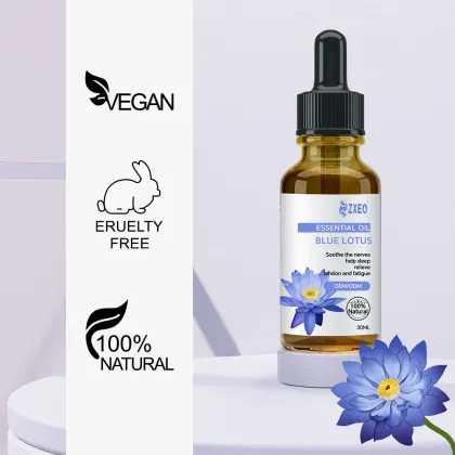 Aromatherapy Blue Lotus Essential Oils Pure Blue Lotus Oil For Perfume Body Massage