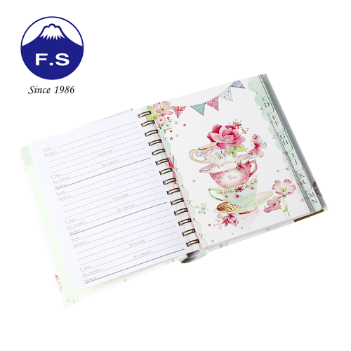 Hardcover Spiral Journal Notebook Printing Rounded Spine