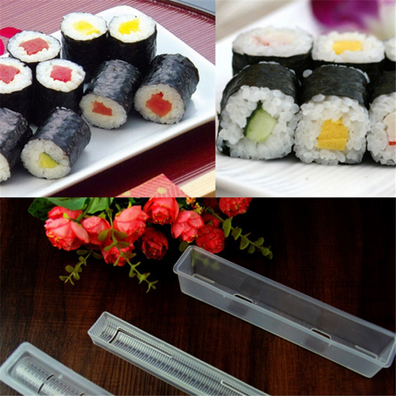 3PCs/ Lot Japanese Roll Sushi Maker Rice Roll Mold Kitchen Onigiri Sushi Maker Japanesa Food Bento Sushi Bazooka Accessories