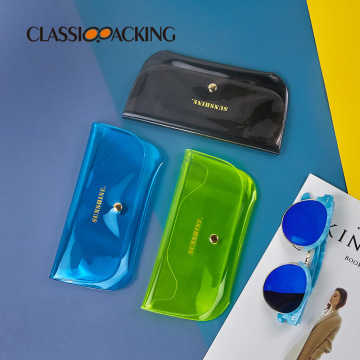 Transparent Jelly Glasses Bag: Custom Logo PVC Sunglasses Storage Case for Travel