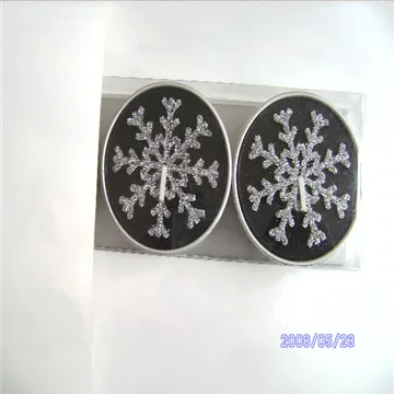 Lovely Snowflake Tealight Candle Winter Holiday Gift Snow Flower