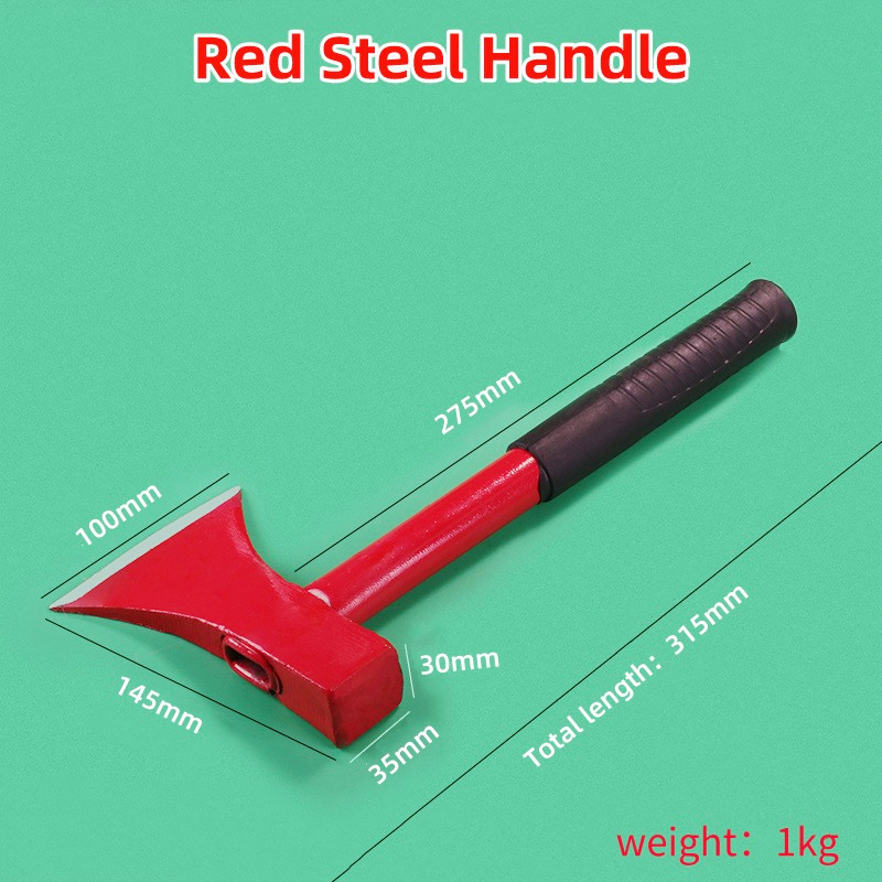 Multi function rubber coated handle axe survival camping hatchet outdoor camping axe
