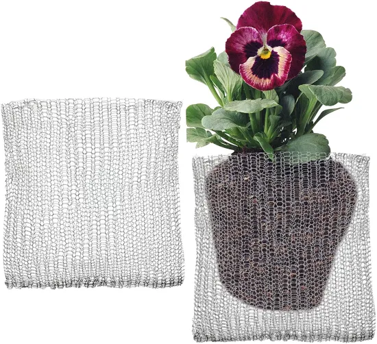 Stainless Steel Wire Guard Baskets: Durable Root Protectors and Gardening Mesh Bags for Safe Plant Growth