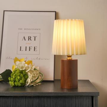 Solid Wood Vintage Table Lamp