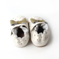 Print Bow-knot Soft Leather Baby Shoes