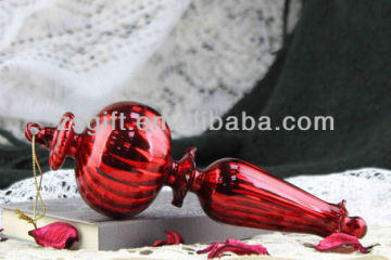 shining red glass ball ornaments christmas handicrafts