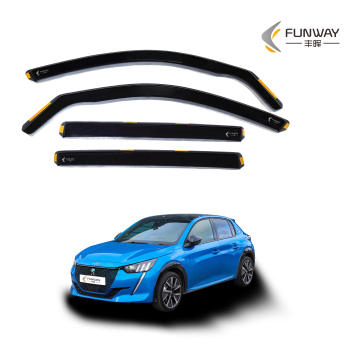 Auto Car Door Visor Wind Deflector for Peugeot 208 (2019-Up) 5 Door Hatchback