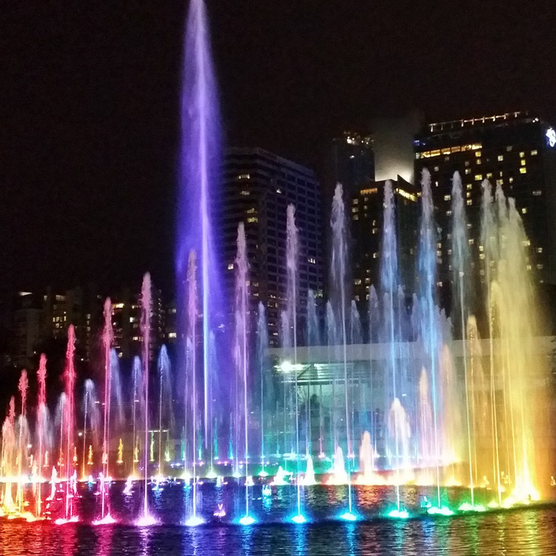 Fountain With Lights