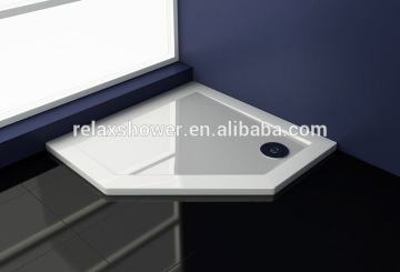 2015 hot sale popular low tray , white acrylic tray , stone shower cabin tray
