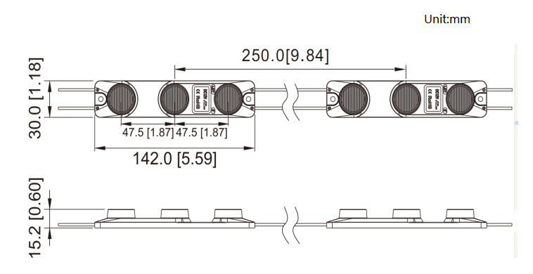 Double side LG LED module