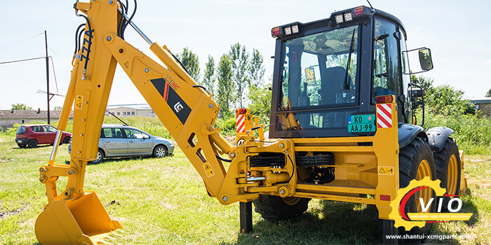 LIUGONG 75KW CLG777A backhoe loader with Perkins engine