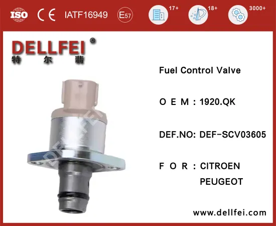 COMMON RAIL SUCTION CONTROL VALVE (SCV)1920.QK for CITROEN,PEUGEOT