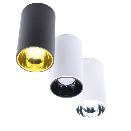 Indoor Aluminum LED Accent Ceiling Spot Light with Epistar Chip, Cylinder Design Acrylic Cover & Switch Control - Available in 5W, 10W, and 15W