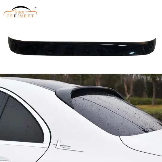 Black ABS Plastic Rear Wing Spoiler for Benz W205