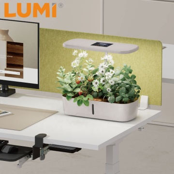 Indoor Hydroponic Growing Kit with LED Grow Light and Adjustable Height Control Panel