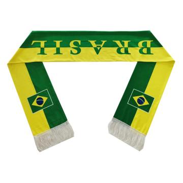 Promotion Digital Printing Football Custom Brazil Scarf