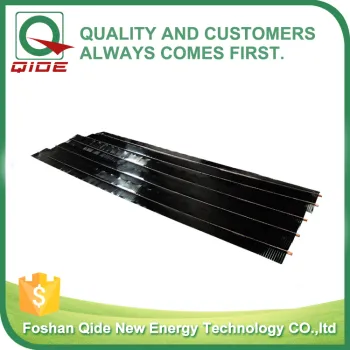 Solar Absorber Fins with black chrome