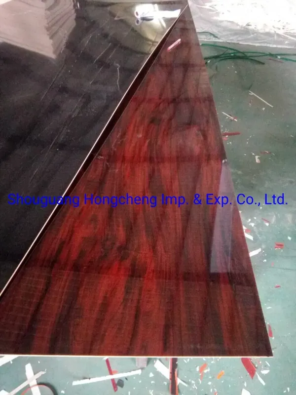 High Glossy Melamine MDF Board/UV MDF for Furniture Decoration