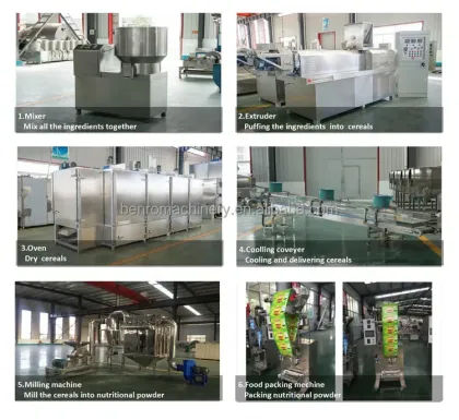 Instant Porridge Baby Food Making Machine - Breakfast Baby Cereals Production Line
