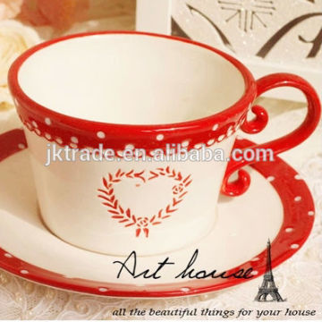 Großhandel Schöne Design Keramik Tee und Untertasse im günstigen Preis