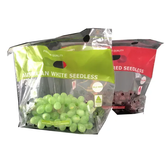 High Quality Custom Size fruit vegetable food supermarket shpopping fruit  bag