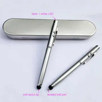 laser pointer pen led light stylus touch pen high-sensitive capacitive stylus for iphone
