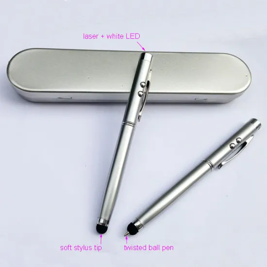 laser pointer pen led light stylus touch pen high-sensitive capacitive stylus for iphone