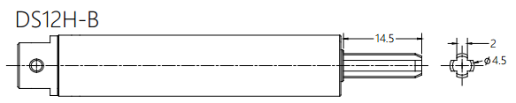 Rotary Damper Drawing For Invisible Screens