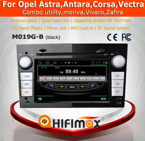 Hifimax Android 4.4.4 car dvd gps FOR OPEL ASTRA(2004-2009) Capacitive screen +1024*600 resolution(black color)