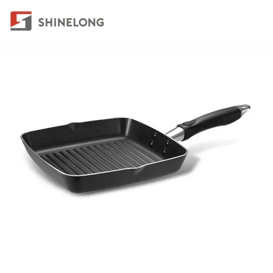 S116 Commercial Grooved Square Non-stick Grill Pan