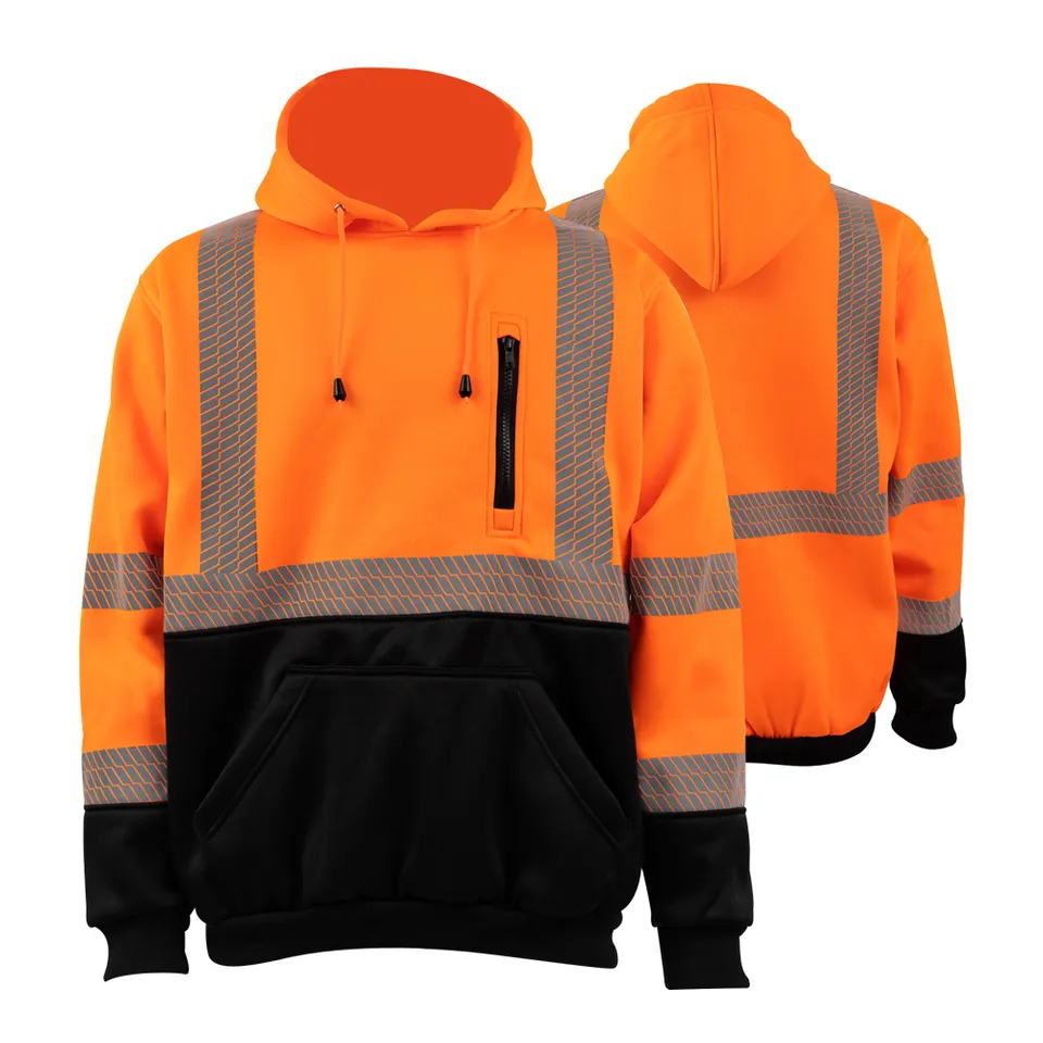 Ansi Oem Man Construction Hoodie Hi Vis Sweatshirt