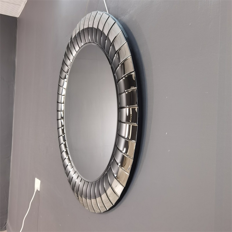 Curved hanging mirror MDF mirror for bedroom