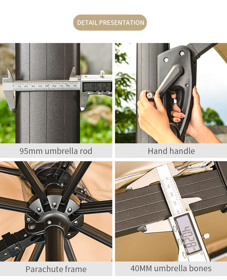 Two Heads Sunshade Double Tents Parasol