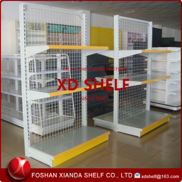 Chrome wire shelf for mini supermarket store