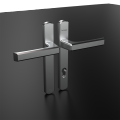 Simple and extremely narrow frame door handle