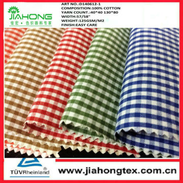 40*40 cotton yarn dyed wrinkle free fabric